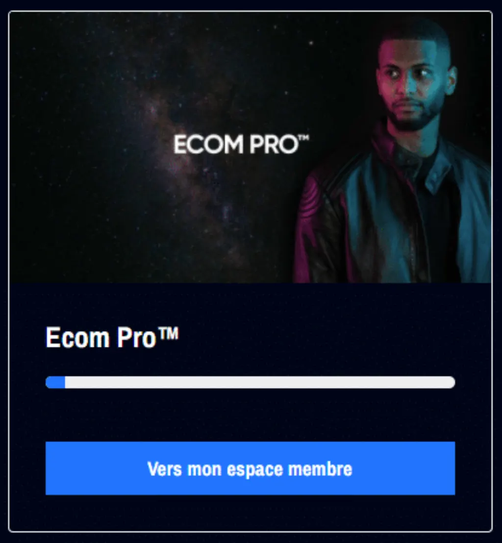 Espace Membre Ecom pro Yomi Denzel