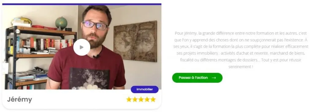 temoignage jeremy formation yann darwin greenbull créer et développer une entreprise à prépondérance immobilière