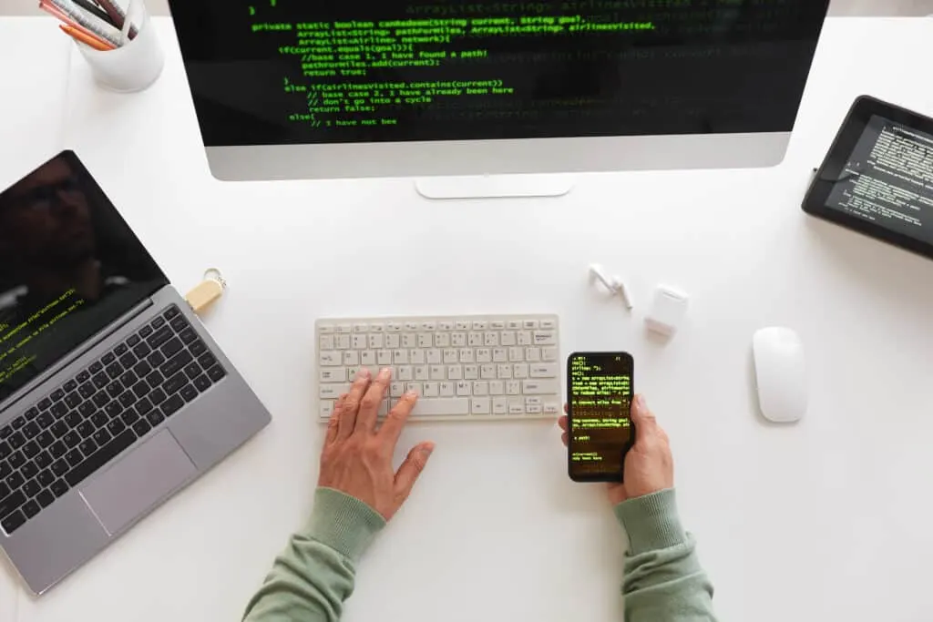 Programmierung des Website-Designs